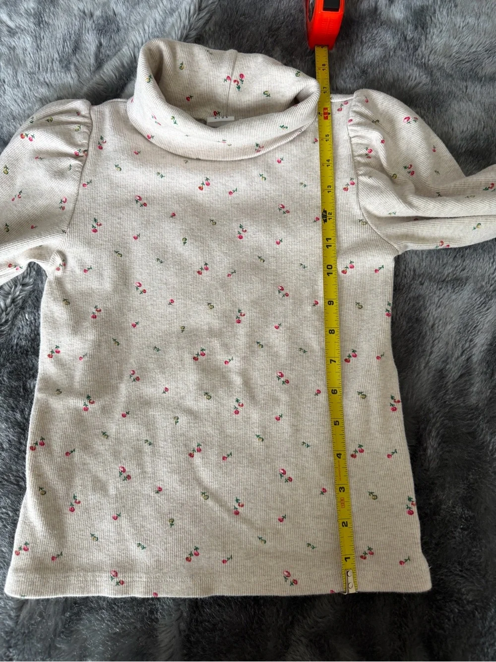 GAP Kids girls floral puff sleeve turtleneck